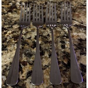 Oneida Baguette Stainless Steel 18/10 Dinner  Forks Fork Set Of 4
